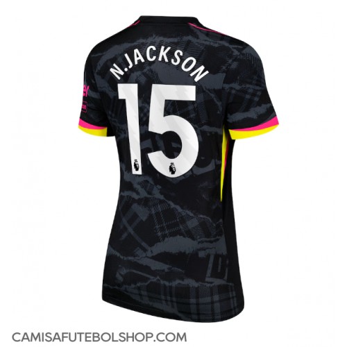 Camisa de time de futebol Chelsea Nicolas Jackson #15 Replicas 3º Equipamento Feminina 2024-25 Manga Curta